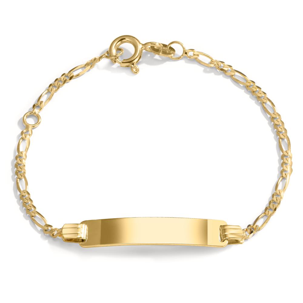 Gravurarmband 585/14 K Gelbgold 12-14 cm verstellbar-603516