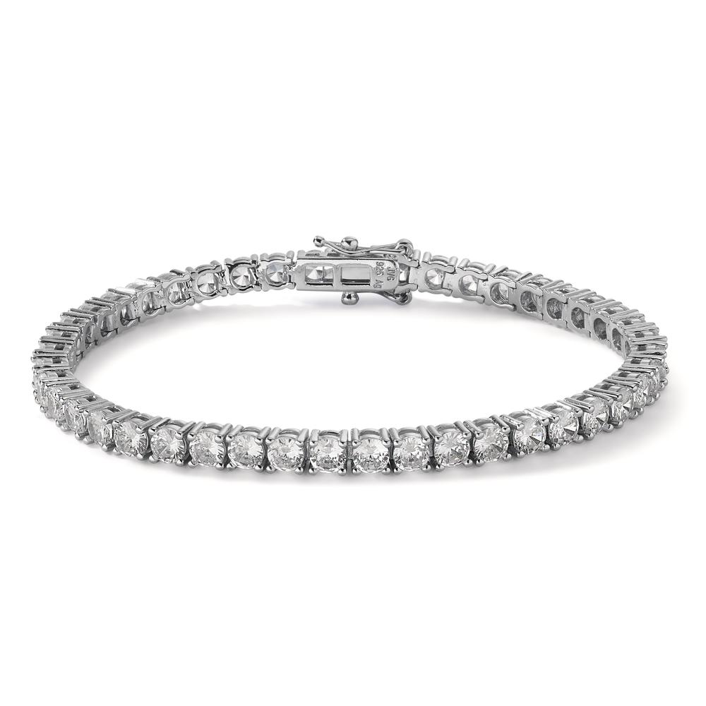 Bracelet Argent Zircone Rhodié 19 cm-603581