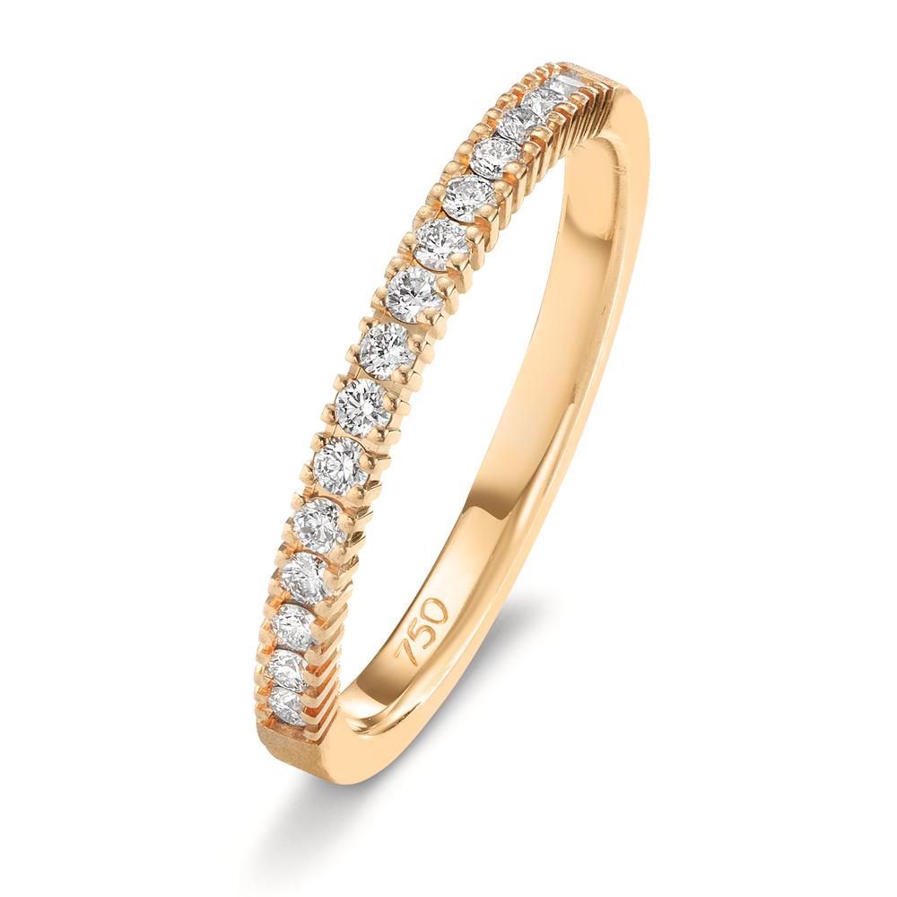 Bague d'éternité Or rose 18K Diamant 0.225 ct, 15 Pierres, w-si-603626