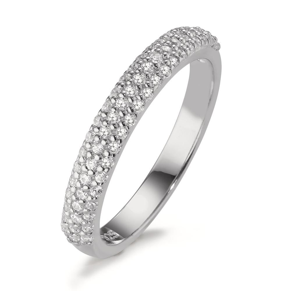 Bague Argent Zircone Rhodié-603720