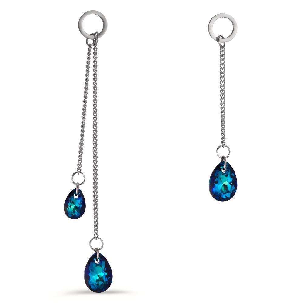 Pendant d'oreilles Acier inoxydable Zircone 3 Pierres-603750