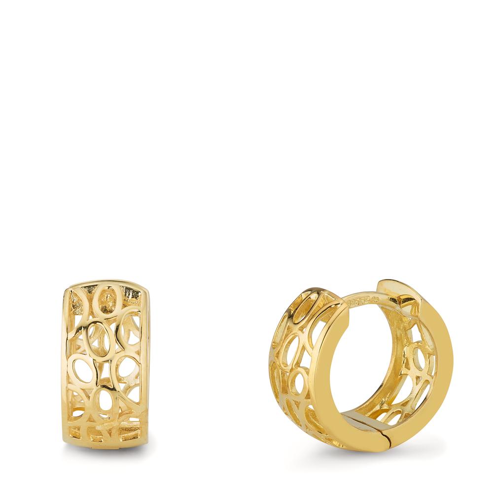 Créoles à charnières Argent jaune Plaqué or-603756