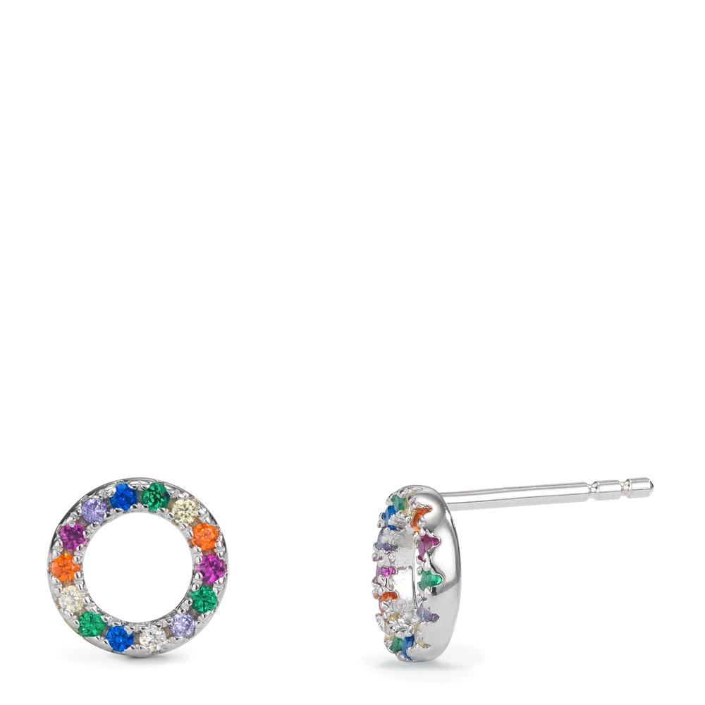 Clous d'oreilles Argent Rhodié Ø8 mm-604045