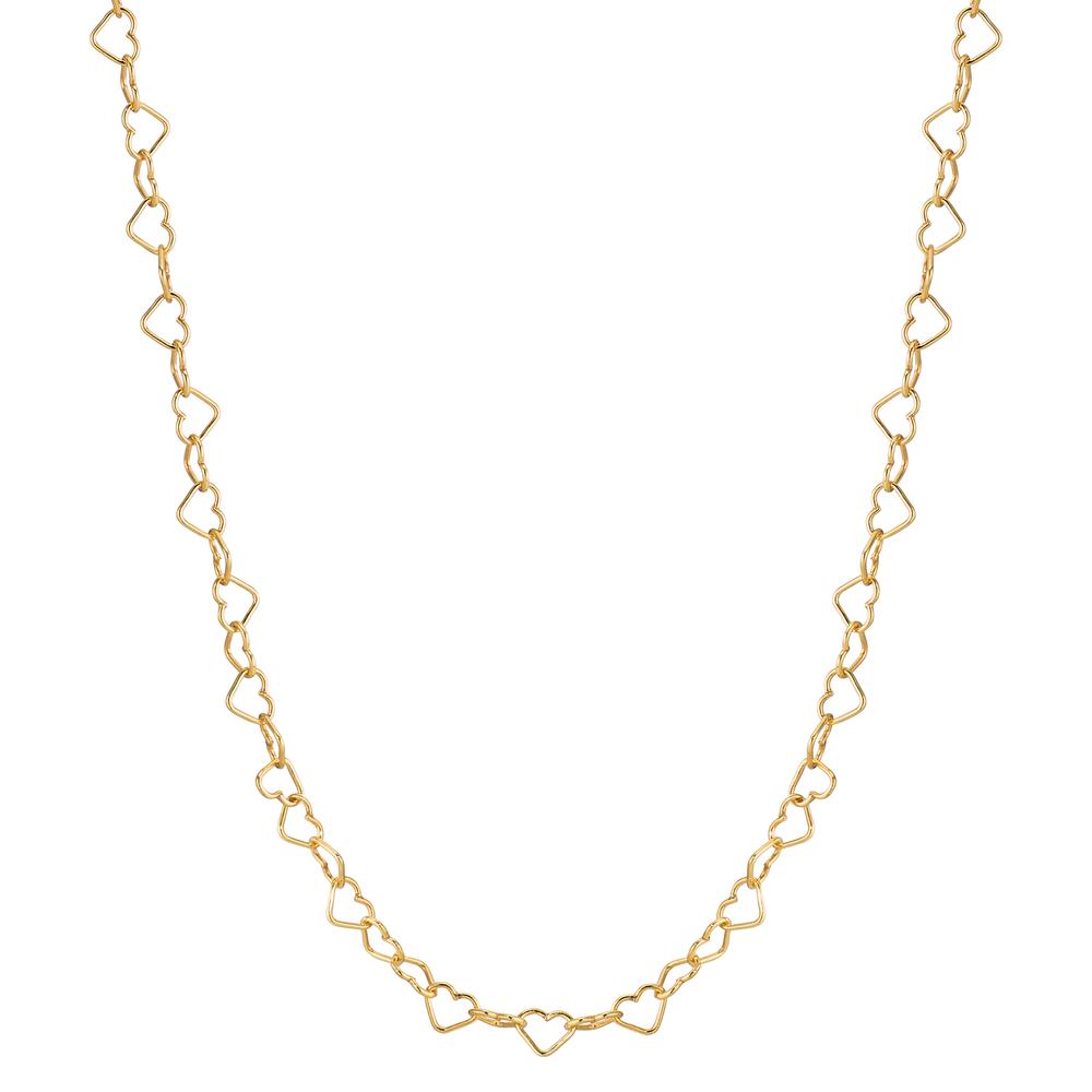 Bodychain Argent jaune Plaqué or Coeur 90 cm-604139