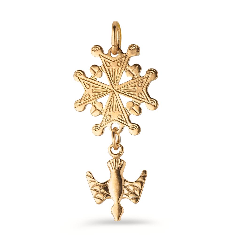 Pendentif Argent jaune Plaqué or-604142