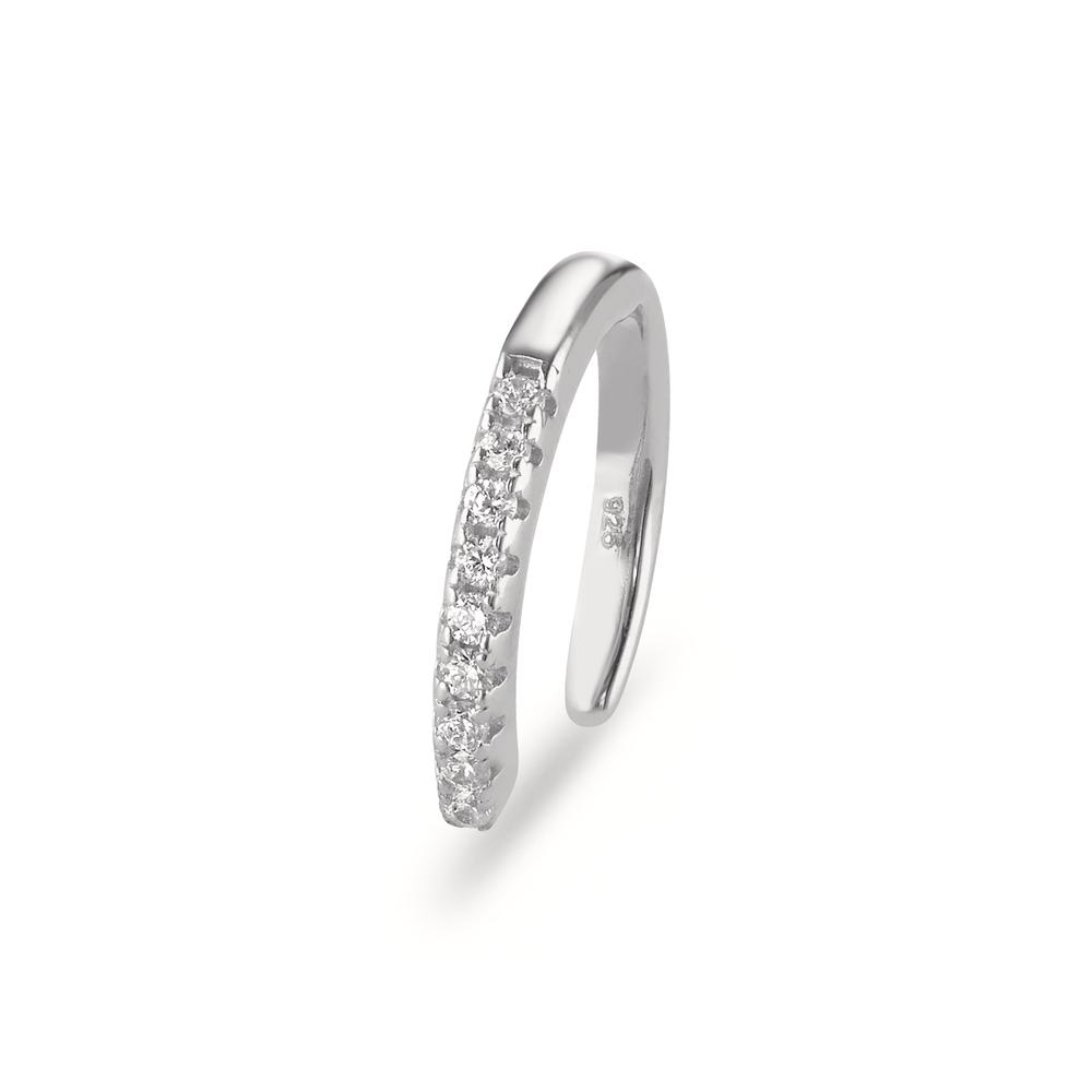 Ear cuff Argent Zircone 9 Pierres Rhodié Ø11 mm-604178