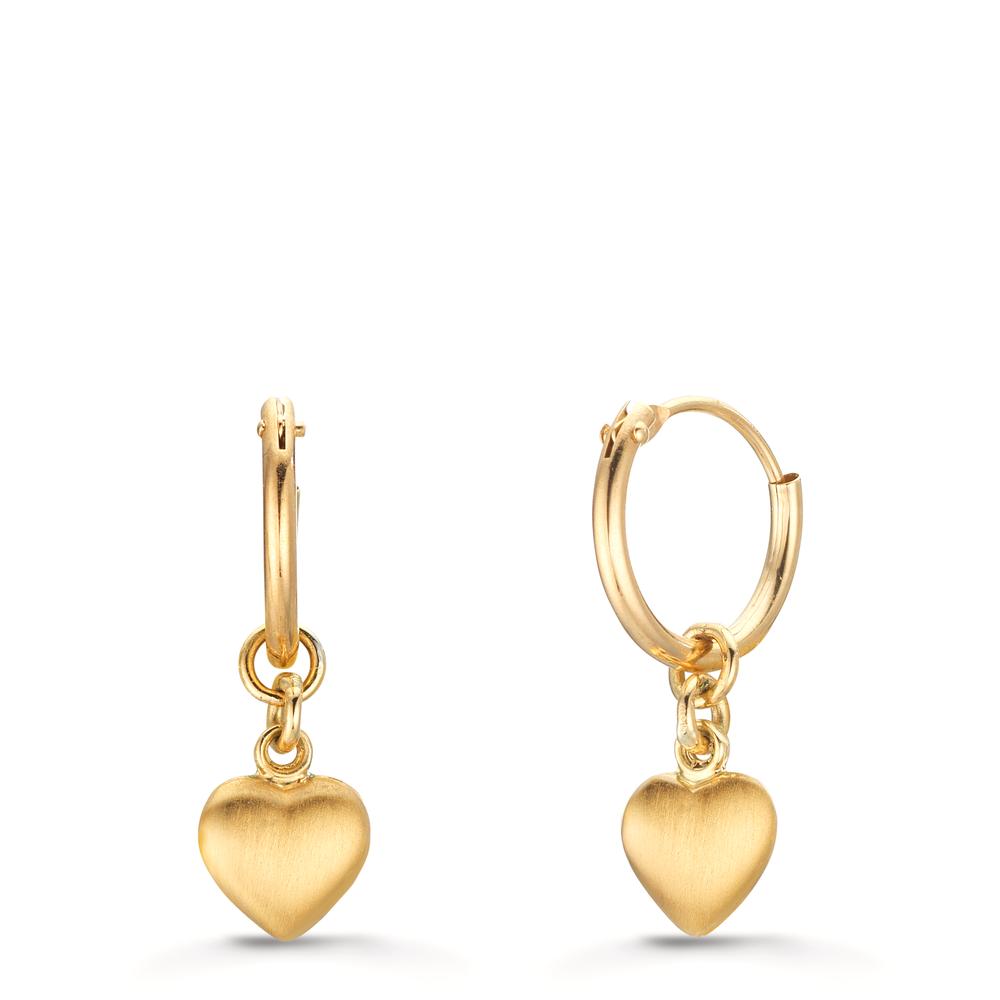 Créole avec pendentif Or jaune 18K Coeur-604243