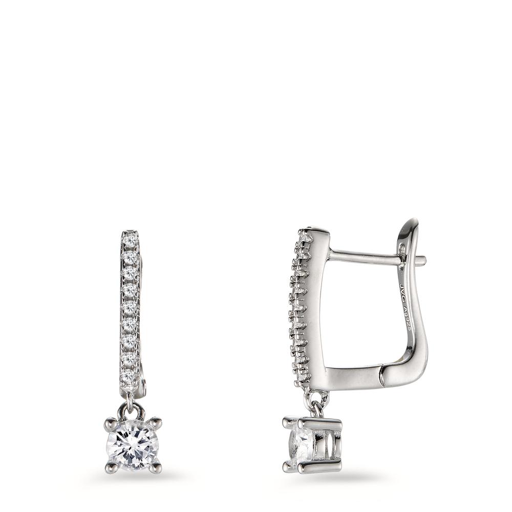Pendant d'oreilles Argent Zircone 20 Pierres Rhodié-604275