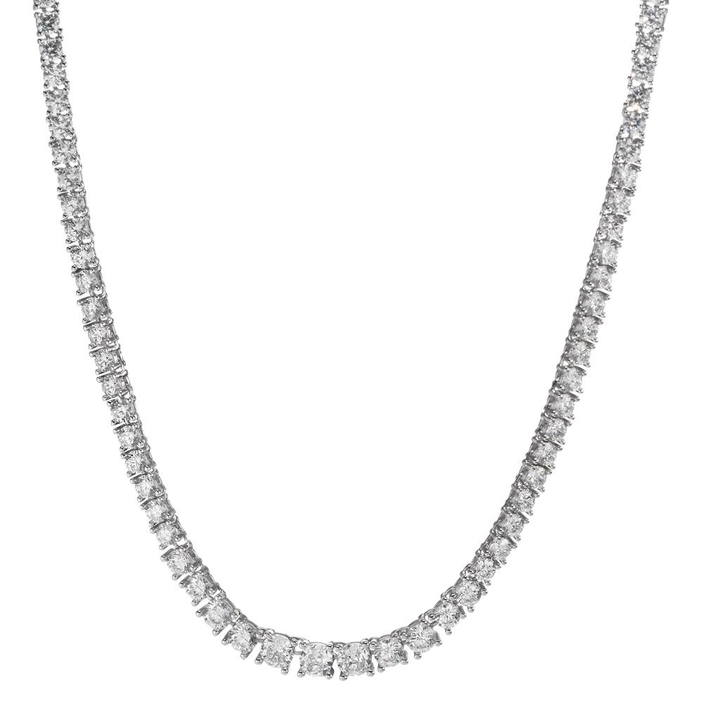 Collier Argent Zircone Rhodié 42 cm-604278