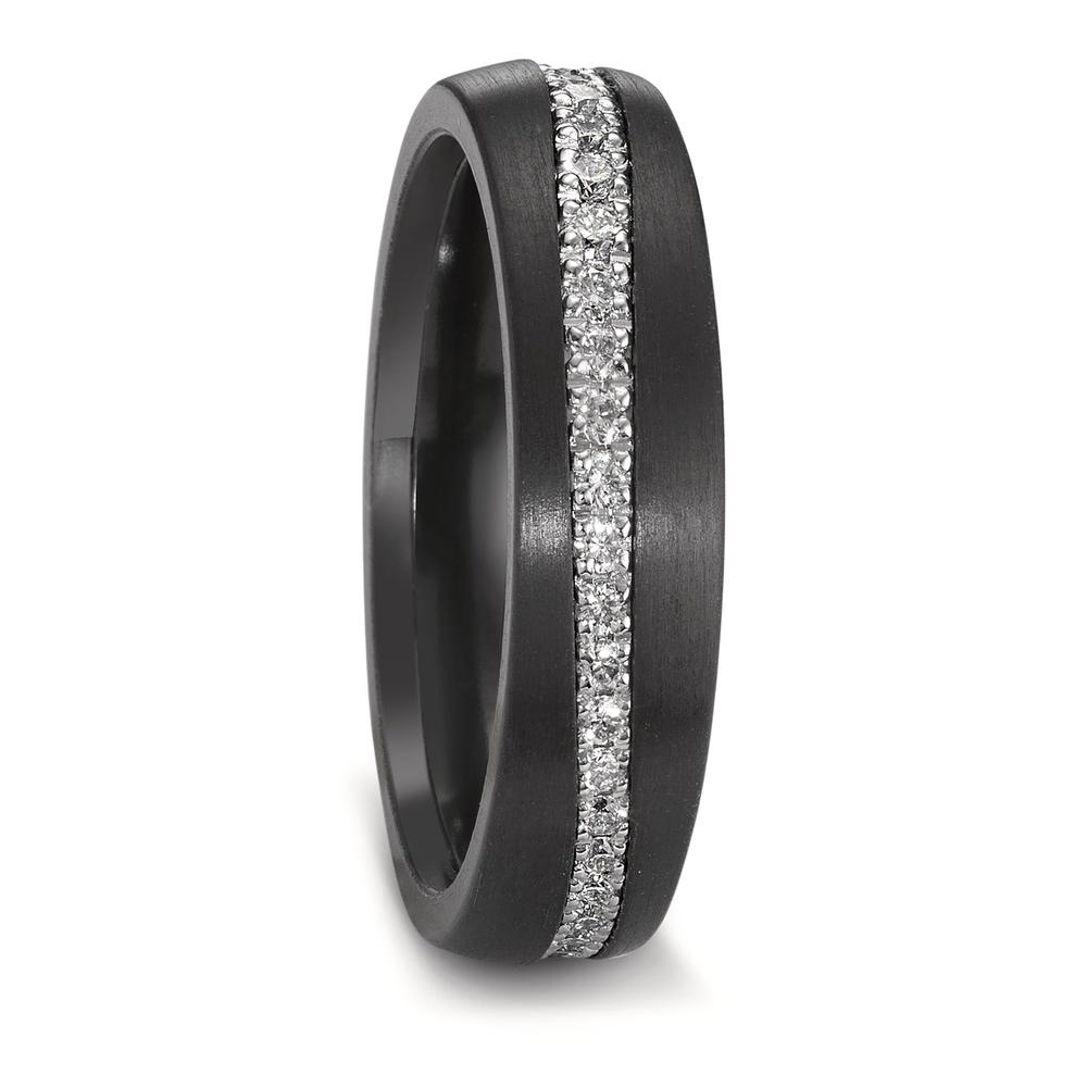 Alliance Zirconium, Or blanc 14K Diamant 0.49 ct, 38 Pierres, w-si-604397