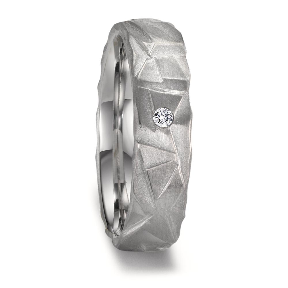 Alliance Or blanc 18K Diamant 0.03 ct, w-si-604399