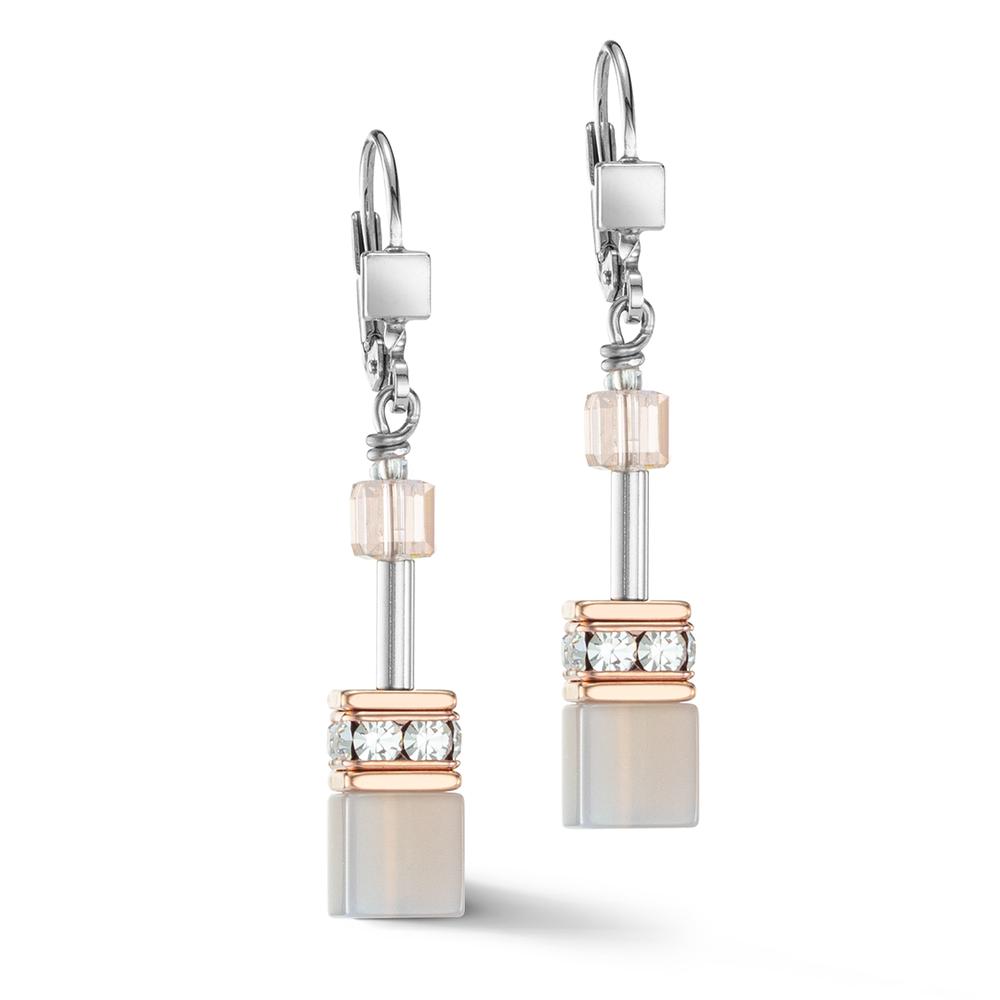 Pendant d'oreilles Acier inoxydable rosé PVD-604497