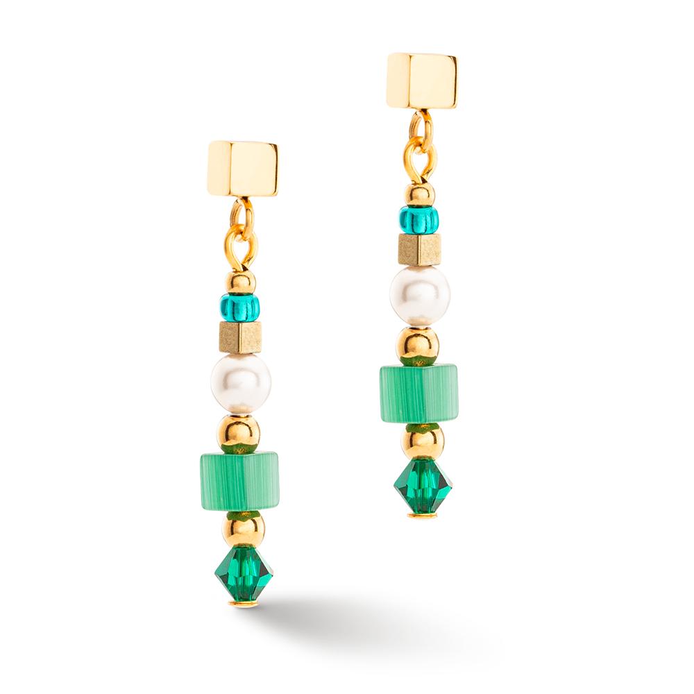 Pendant d'oreilles Acier inoxydable jaune PVD-604512