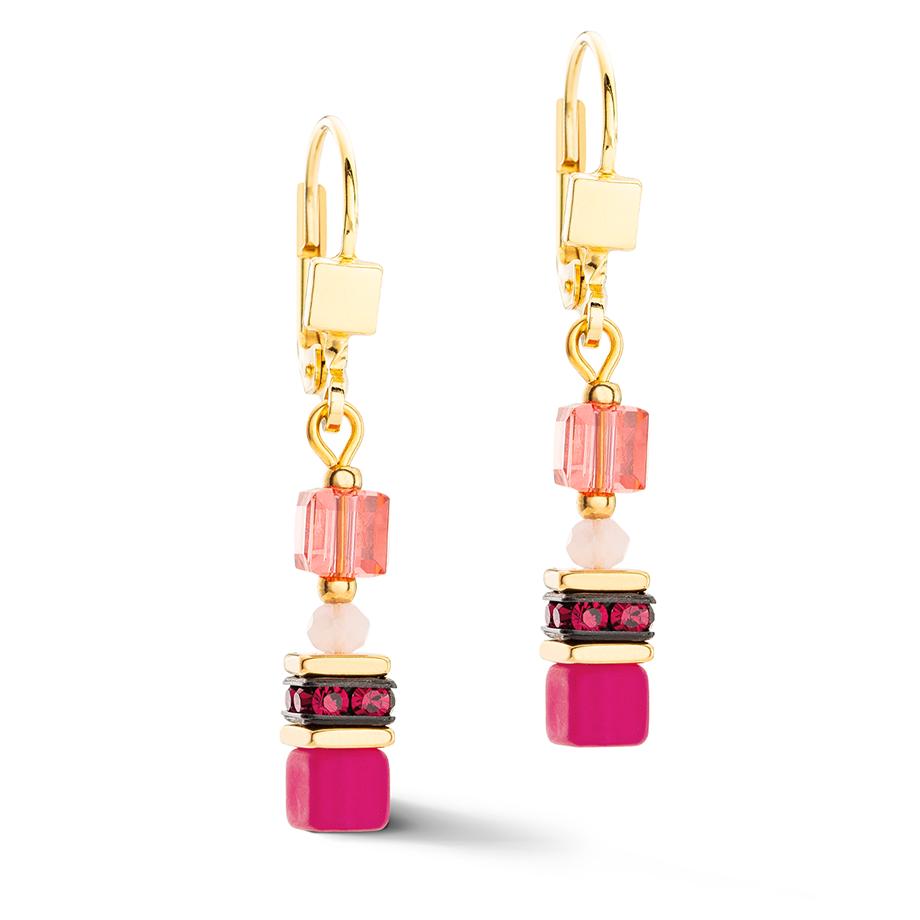Pendant d'oreilles Acier inoxydable jaune PVD-604515