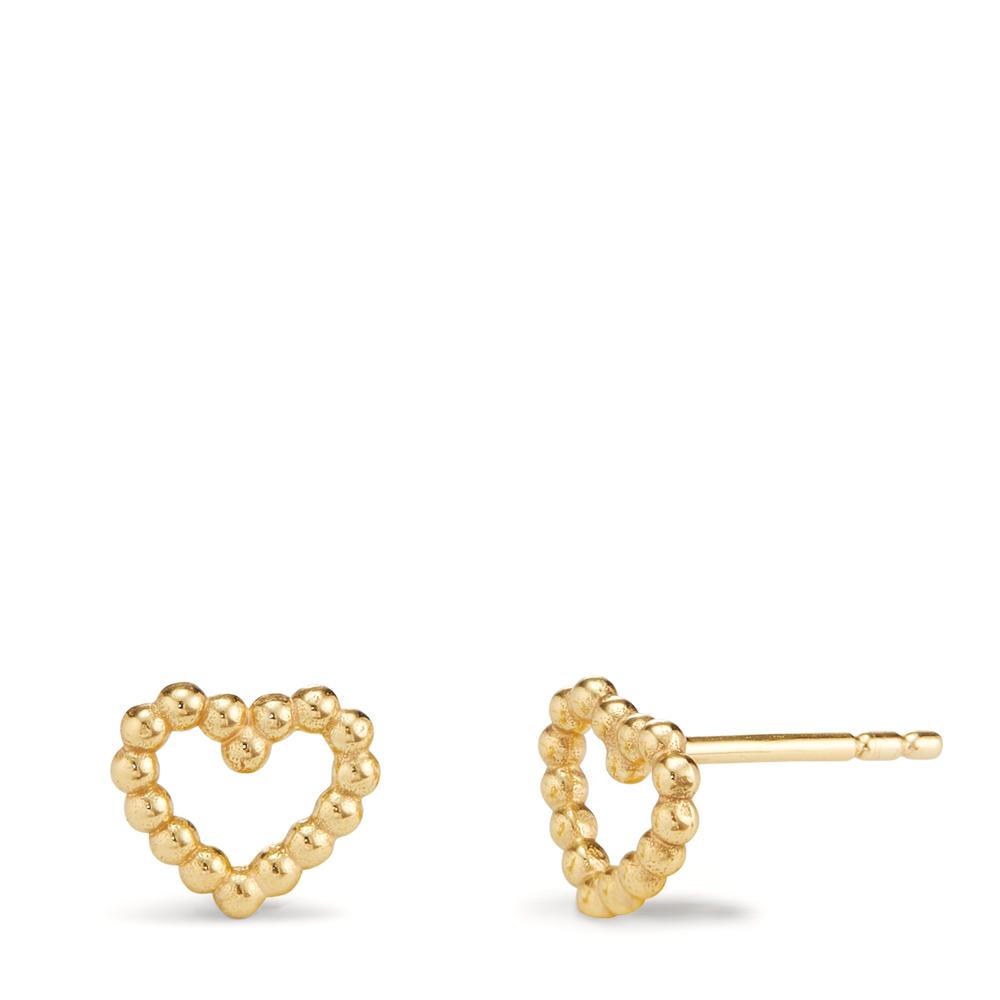 Clous d'oreilles Or jaune 9K Coeur Ø7.5 mm-604622