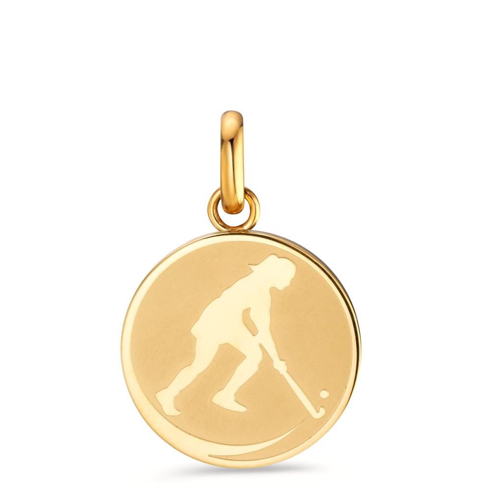 Pendentif Acier inoxydable jaune PVD Ø18 mm-604810