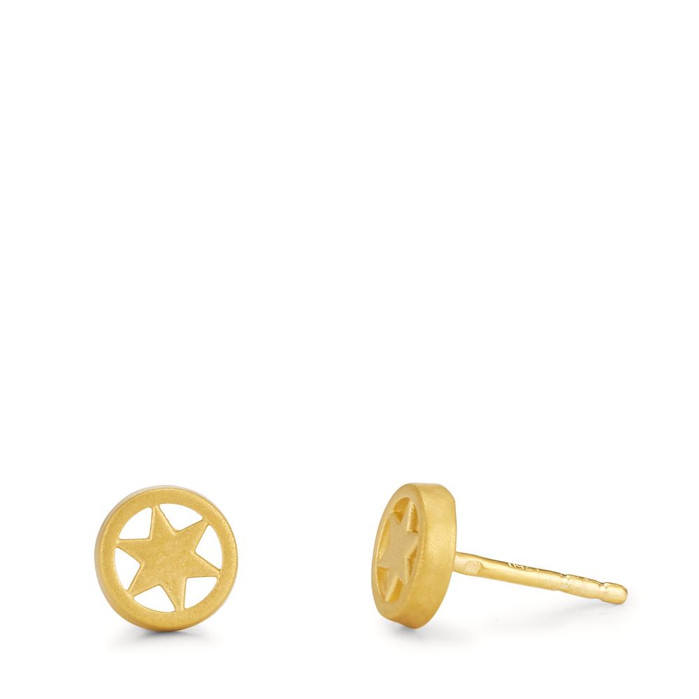 Clous d'oreilles Or jaune 18K Étoile Ø6 mm-604873