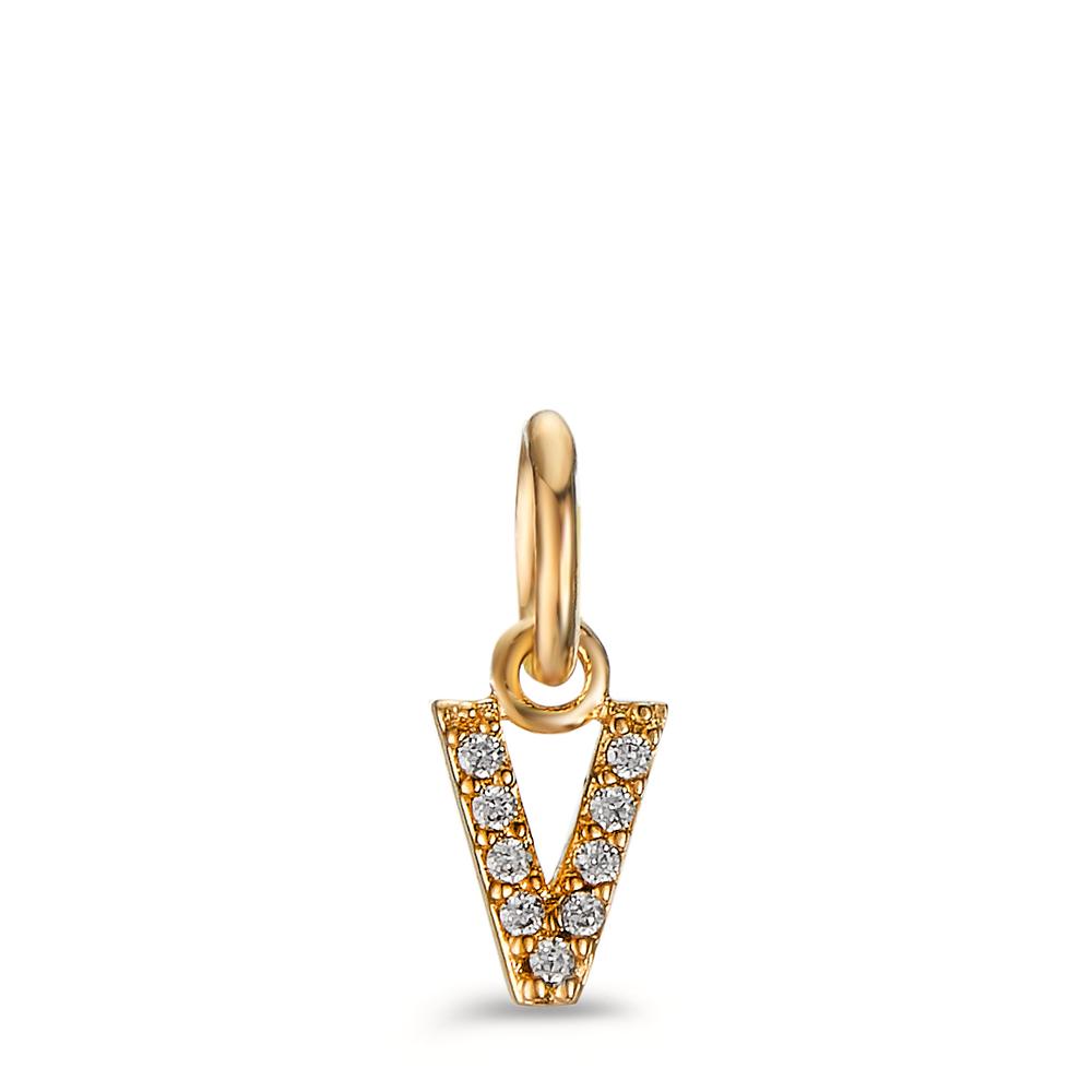 Pendentif Bronze Zircone Ø5.5 mm-605220