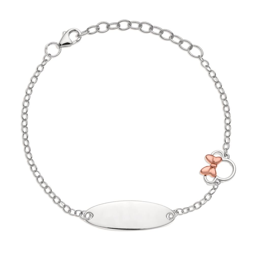 Gourmette avec gravure Argent rosé Bicolore 12-15 cm-605364