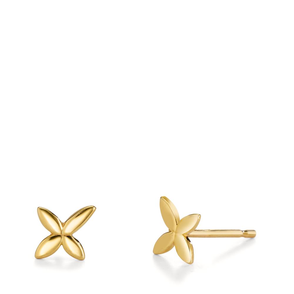 Clous d'oreilles Or jaune 9K Fleur-605606