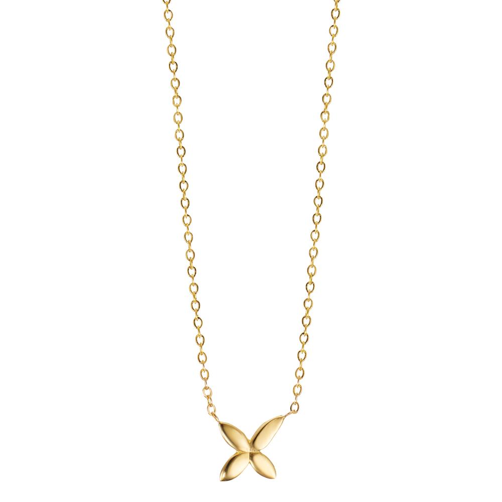 Collier Or jaune 9K Fleur 42 cm-605608