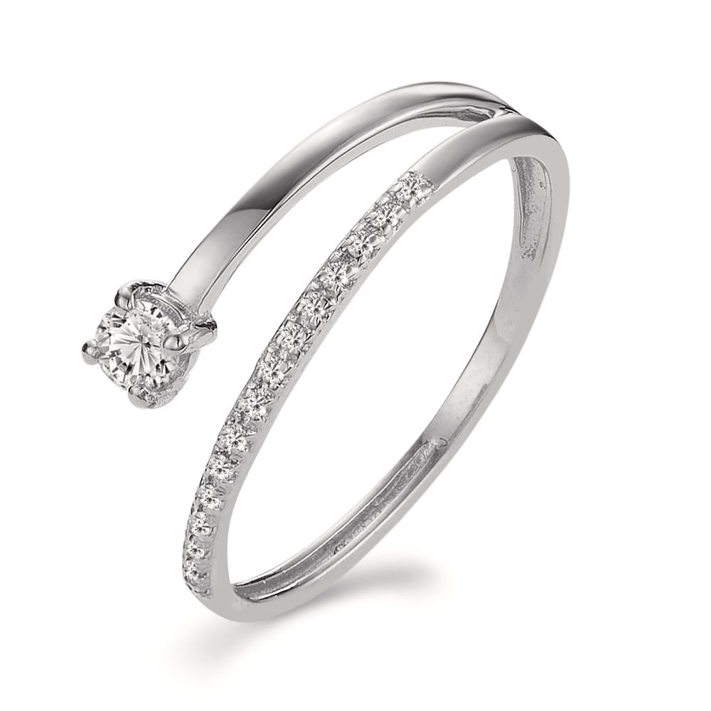 Bague Or blanc 18K Diamant 0.18 ct, 16 Pierres, w-si-605657