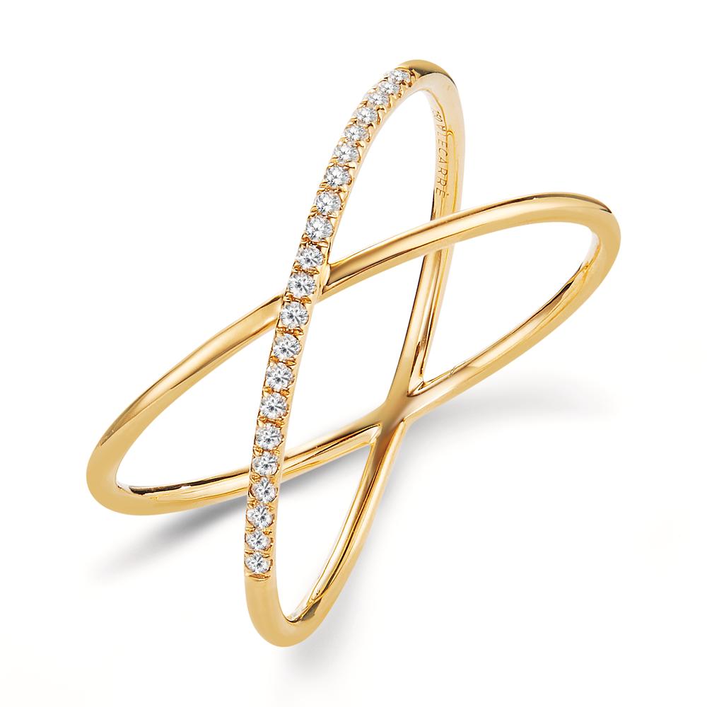 Bague Or jaune 18K Diamant 0.09 ct, 21 Pierres, w-si-605702