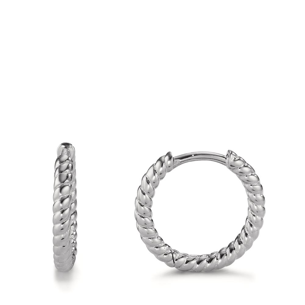 Créoles à charnières Argent Rhodié-605752