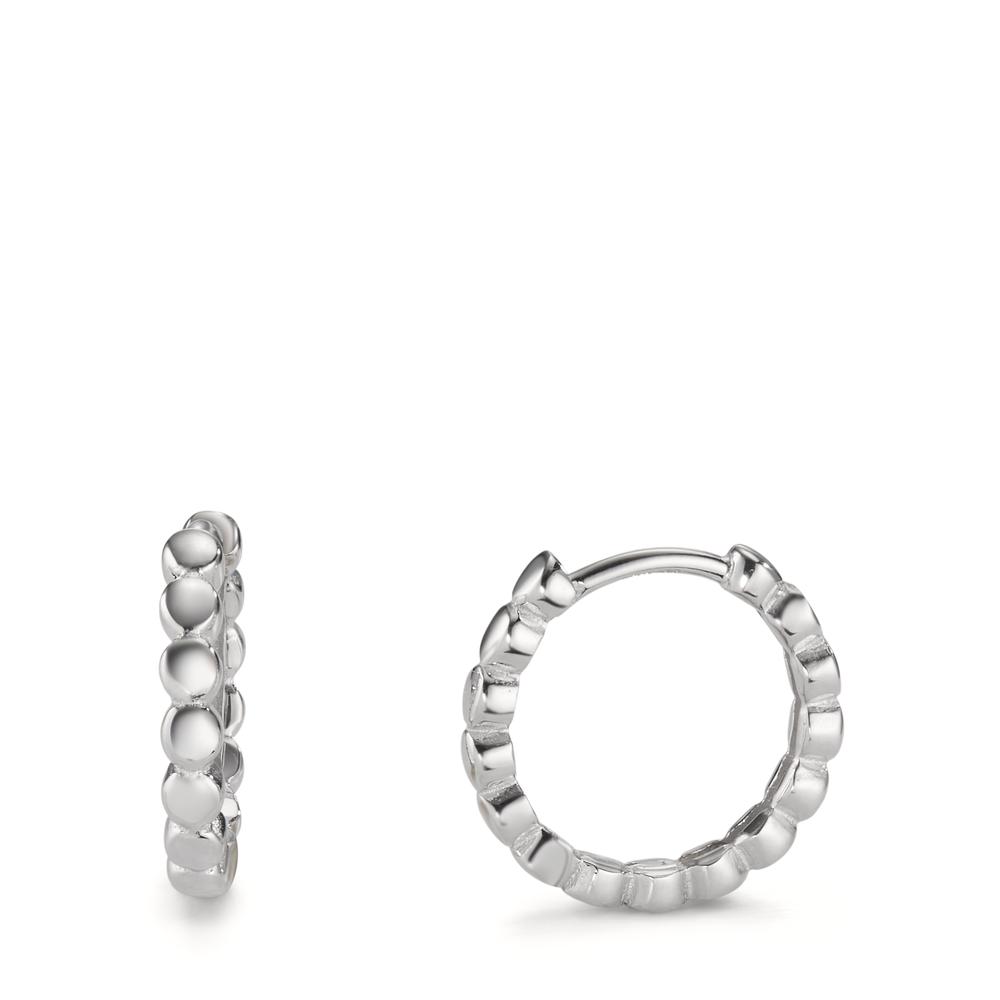 Créoles à charnières Argent Rhodié-605772