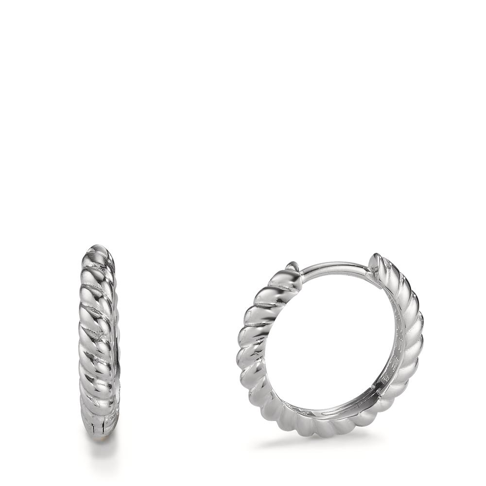 Créoles à charnières Argent Rhodié-605774