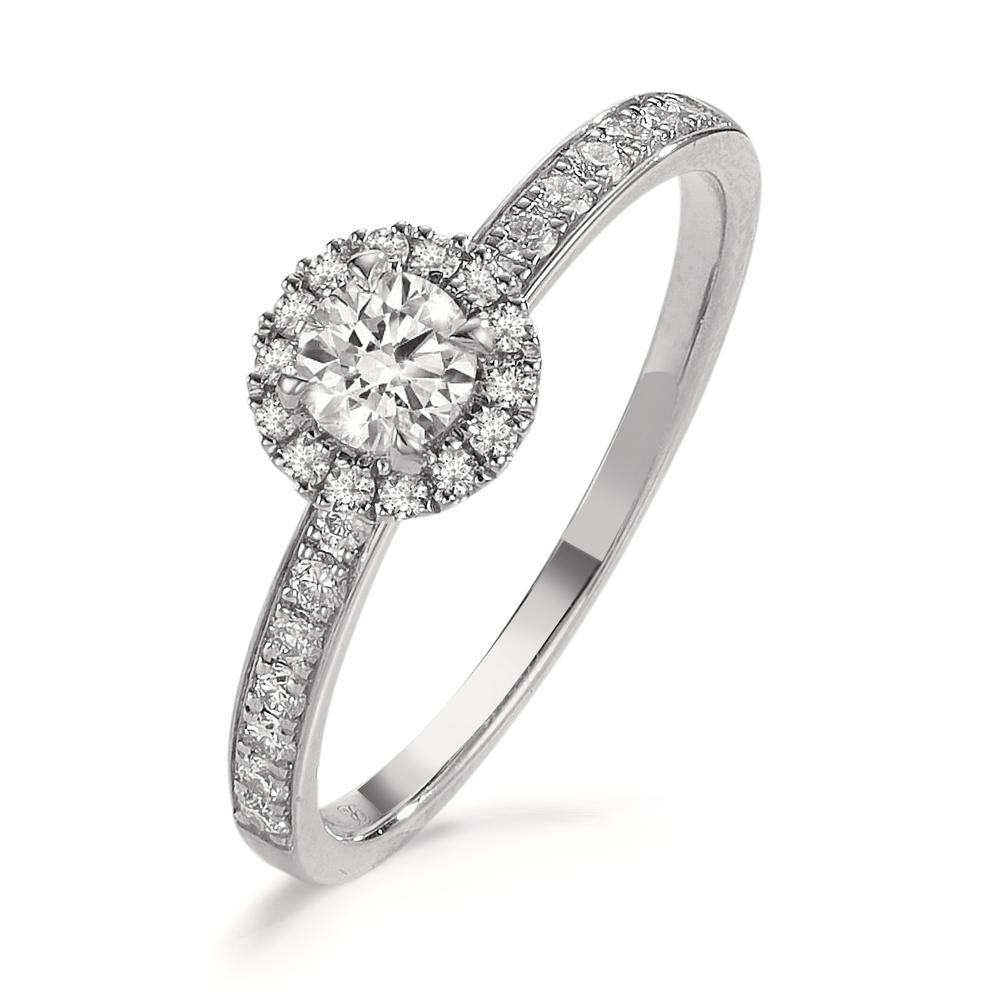 Bague d'éternité Platine 950 Diamant 0.50 ct, w-si Ø6.5 mm-605790