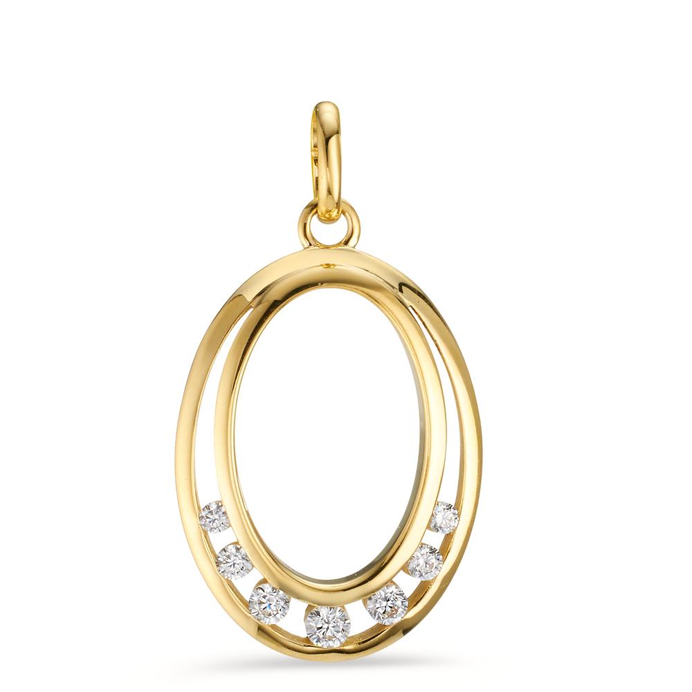 Pendentif Or jaune 9K Zircone 7 Pierres-605819