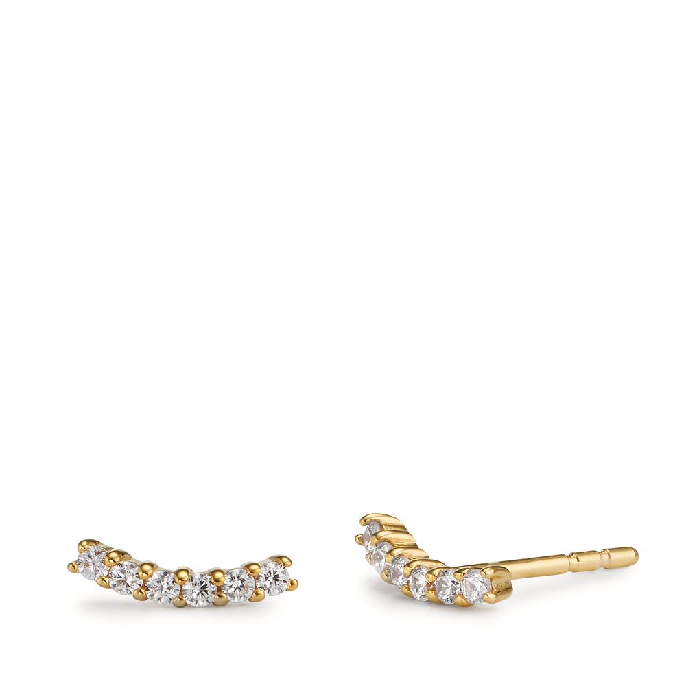 Clous d'oreilles Or jaune 9K Zircone 12 Pierres-605855