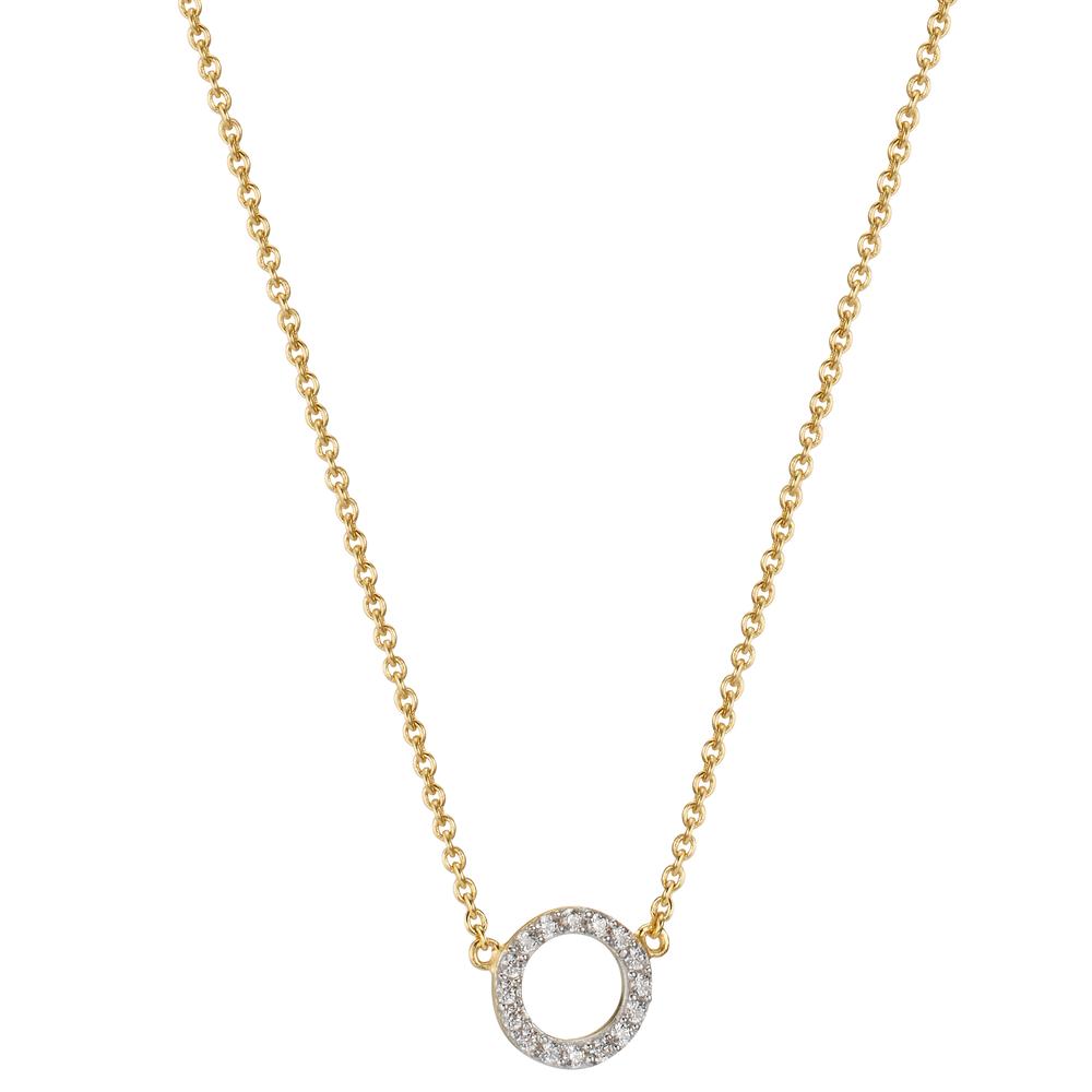 Collier Or jaune 9K Zircone 42-45 cm-605923