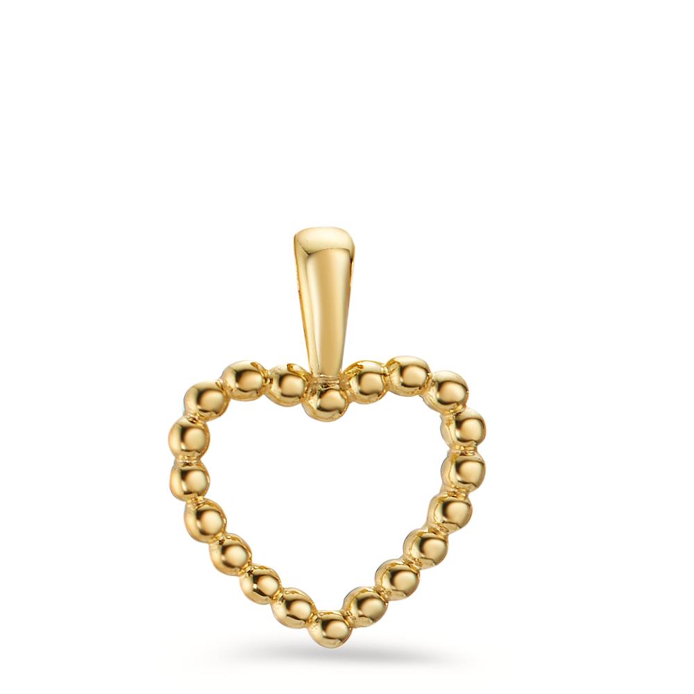 Pendentif Or jaune 9K Coeur Ø10 mm-605937
