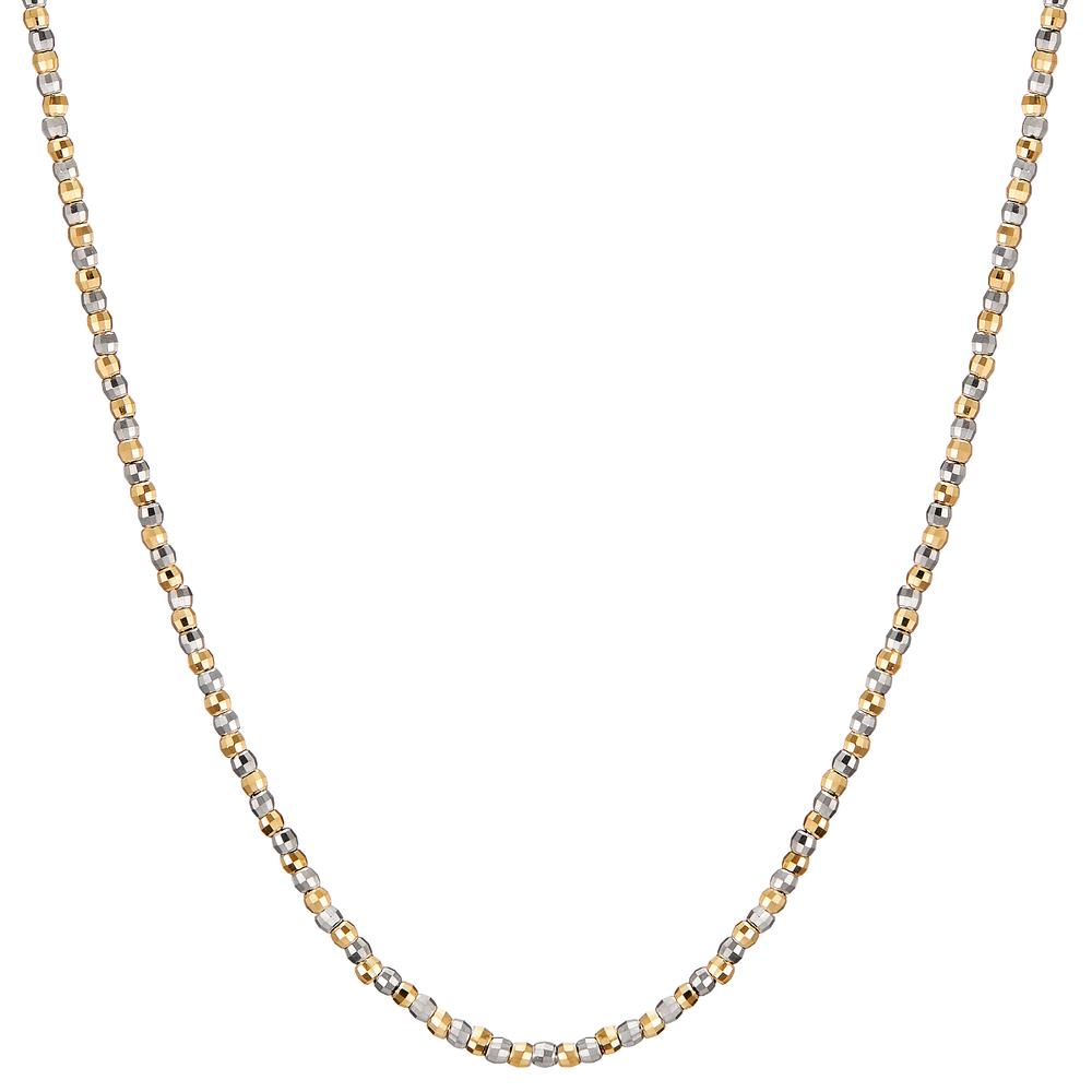 Collier Or jaune 18K, Or blanc 18K 42-45 cm-606024