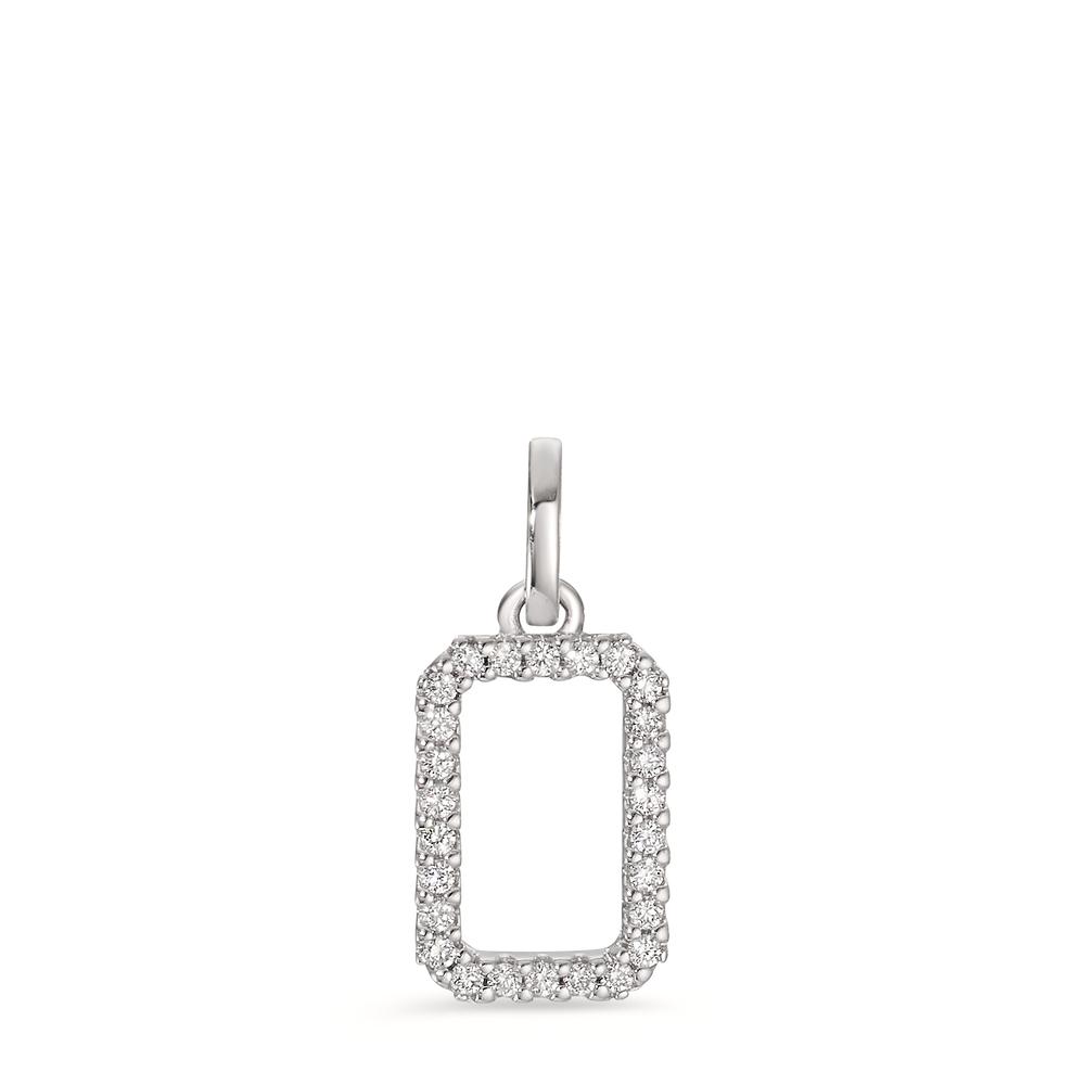 Pendentif Or blanc 18K Diamant 0.11 ct, w-si-606100