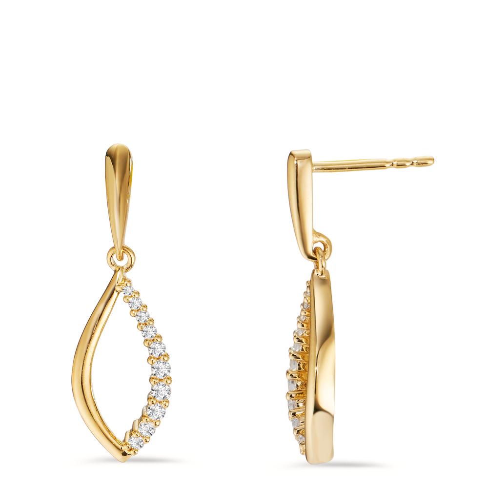 Pendant d'oreilles Or jaune 18K Diamant 0.18 ct, 20 Pierres, w-si-606113
