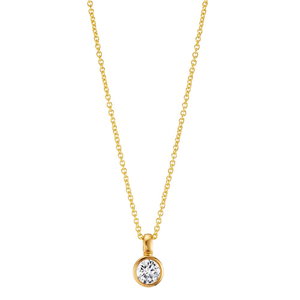 Collier Or jaune 18K Diamant 0.10 ct, w-si 40-42 cm-606134