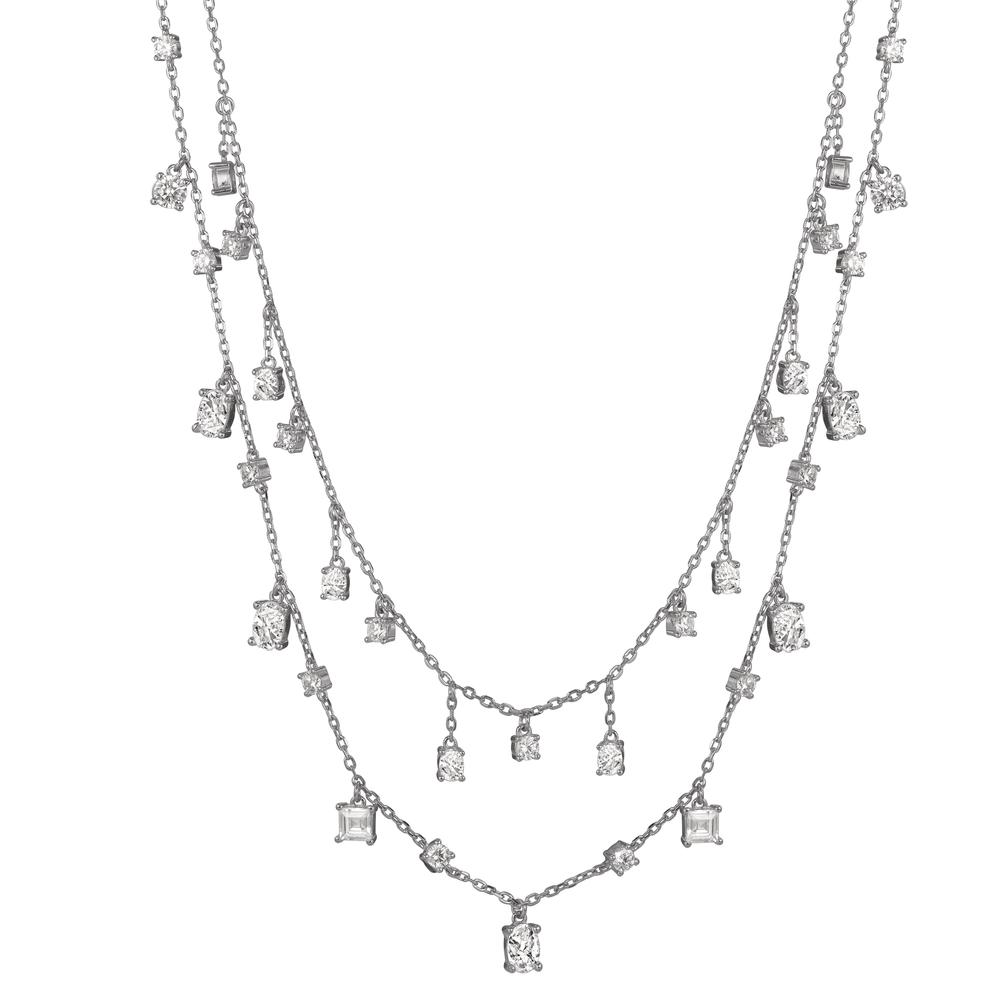 Collier Argent Zircone Rhodié 39-44 cm-606274