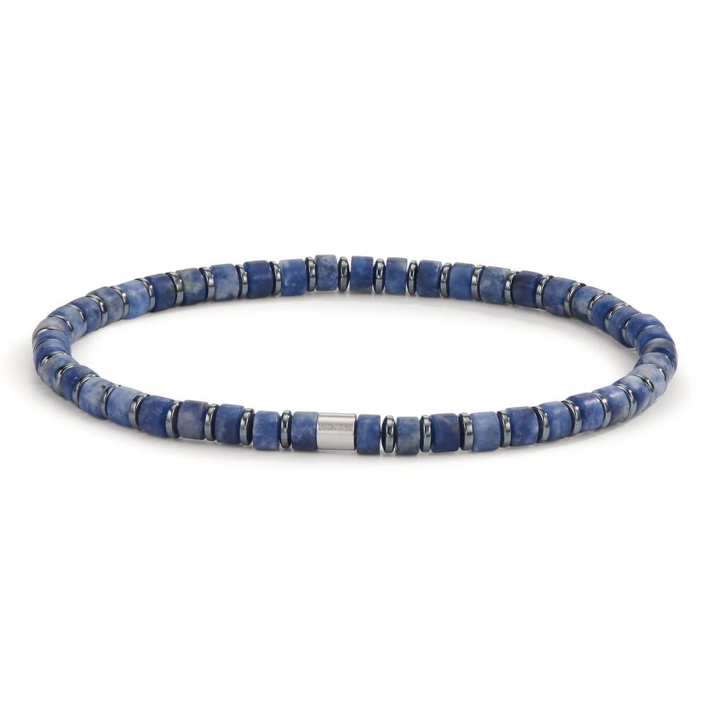 Bracelet Acier inoxydable Sodalite, Hématite 20 cm Ø4.5 mm-606319
