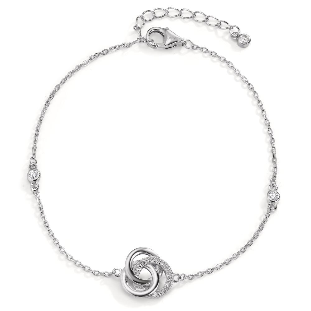 Bracelet Argent Zircone Rhodié 17-20.5 cm-606467