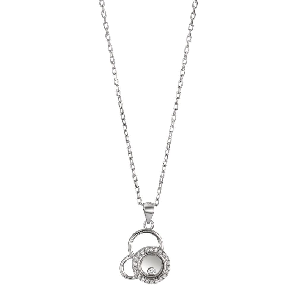 Collier Argent Zircone Rhodié 40-45 cm-606469