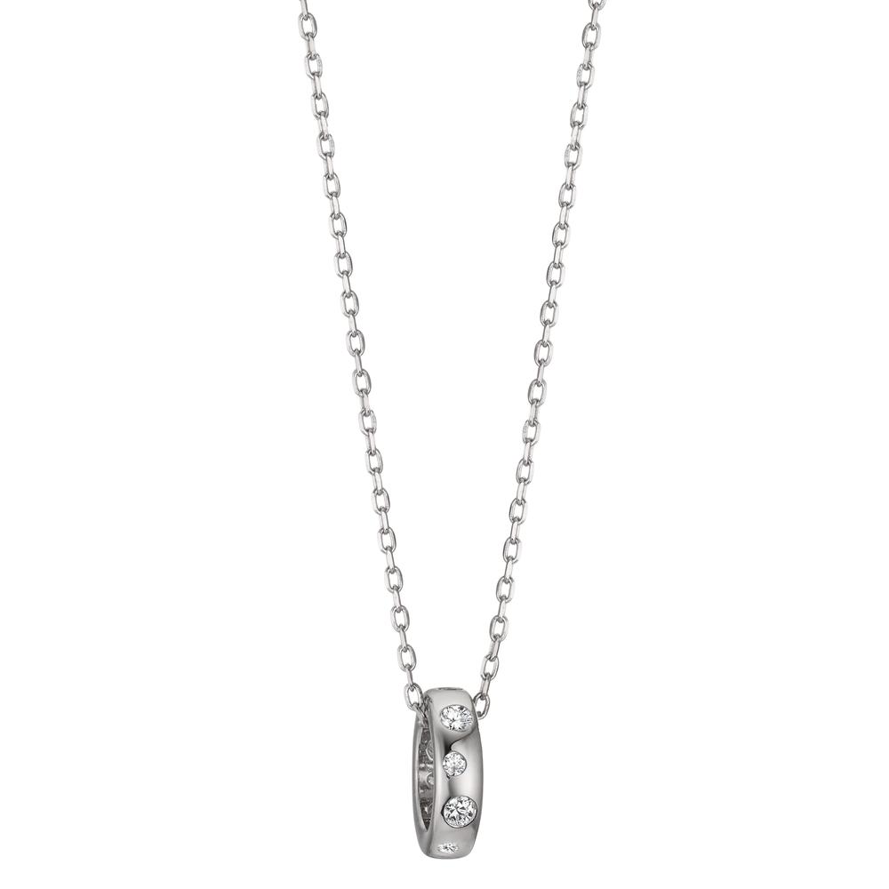 Collier Argent Zircone Rhodié 42-45 cm-606472