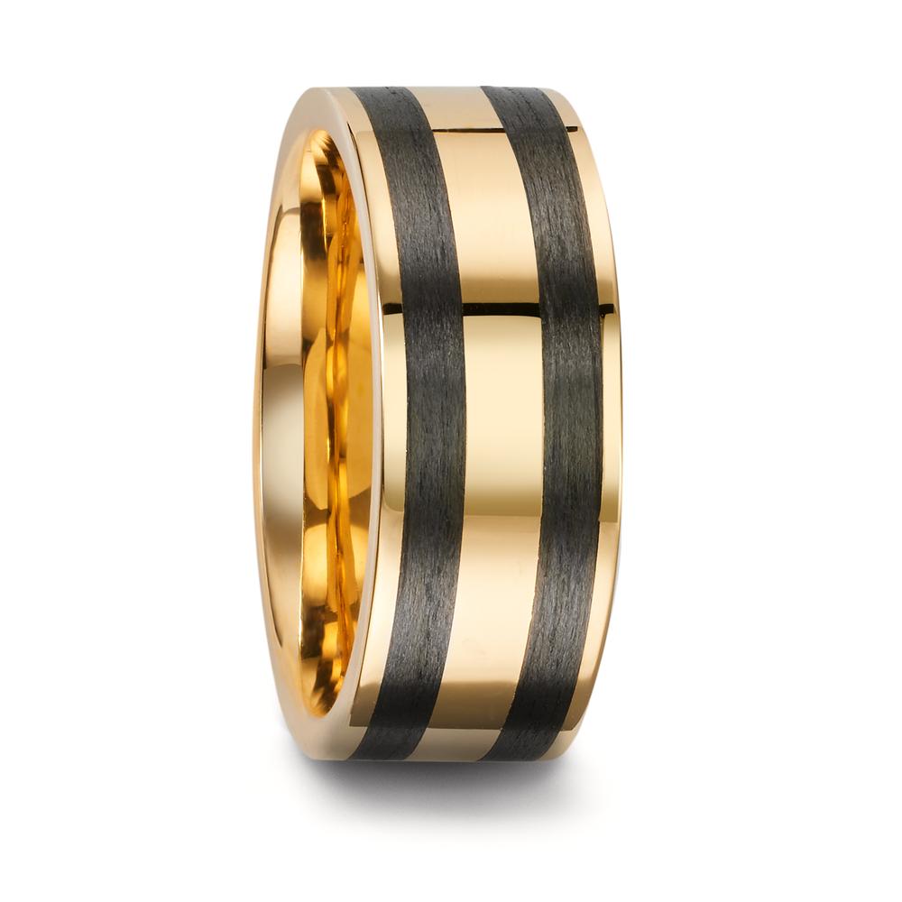 Alliance Or jaune 18K, Carbone-606500