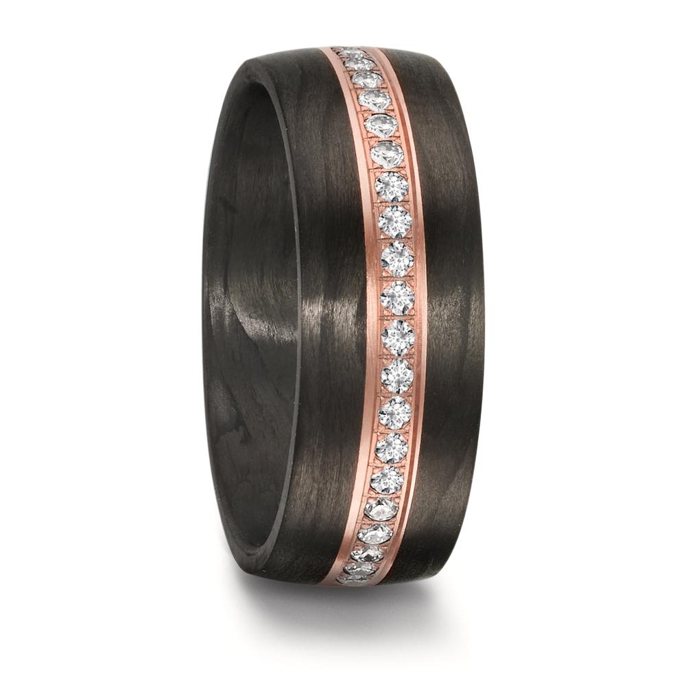 Alliance Carbone, Or rouge 18K Diamant 0.46 ct, w-si-606505