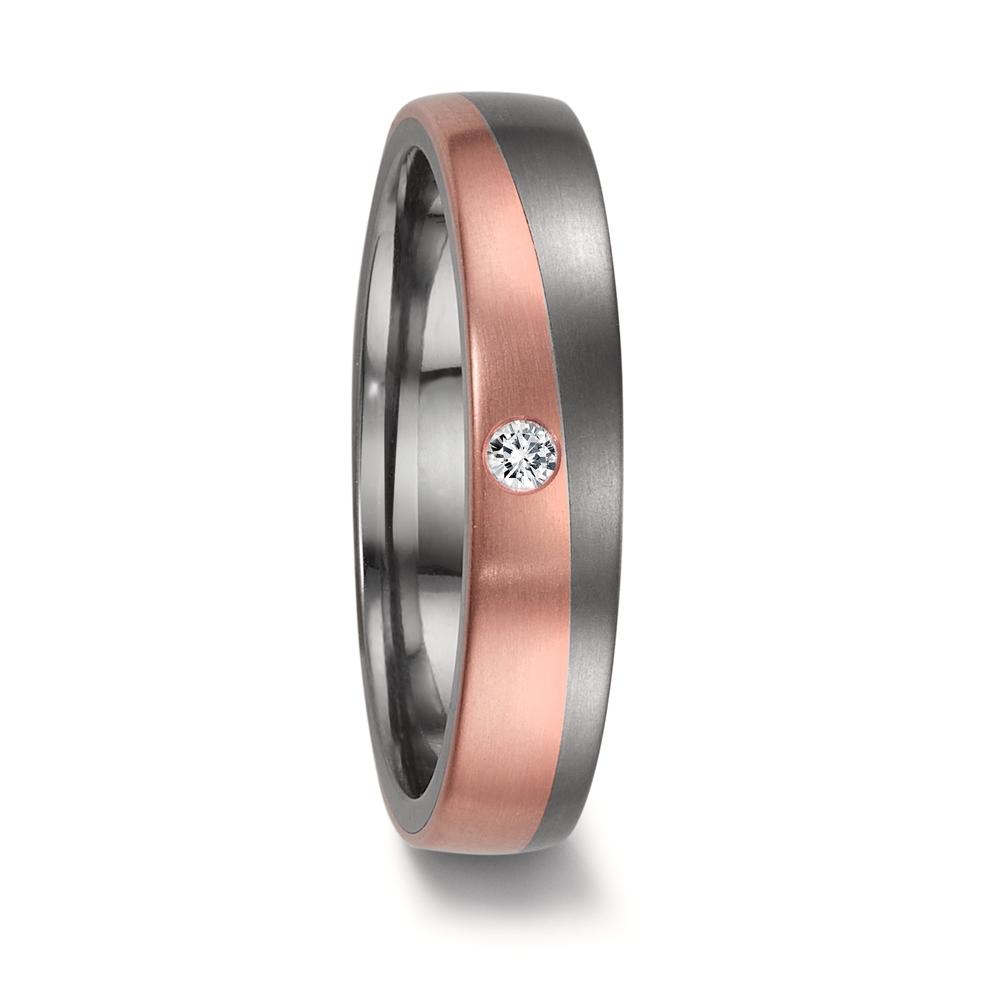 Alliance Tantale 999, Or rouge 18K Diamant 0.04 ct, w-si-606513