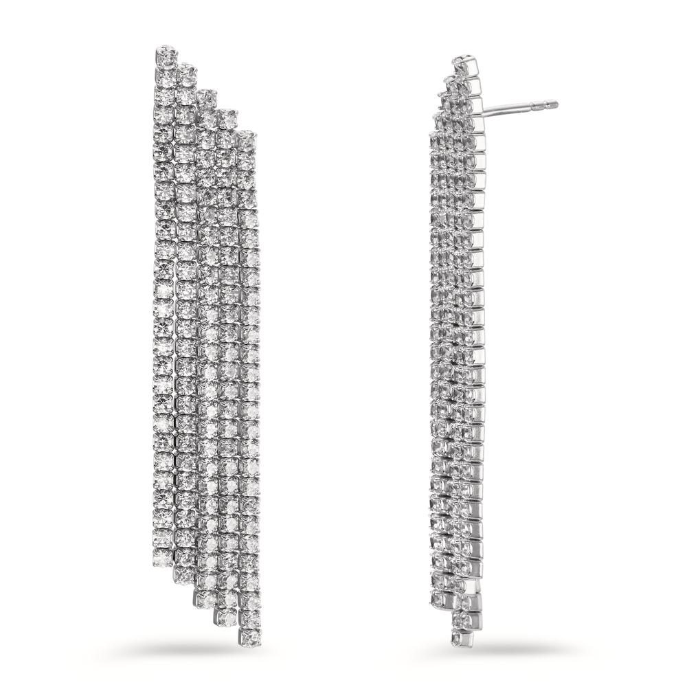 Pendant d'oreilles Argent Zircone Rhodié-606825