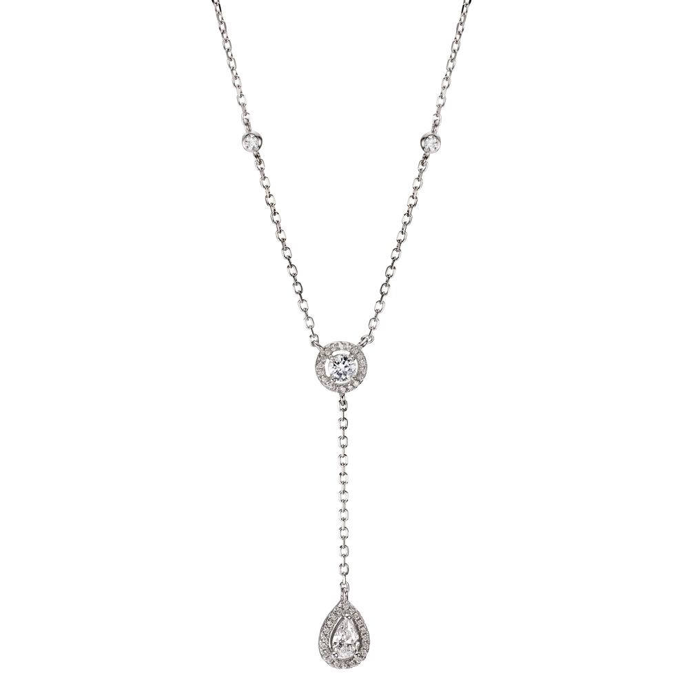 Collier Argent Zircone Rhodié 40-44 cm-606847