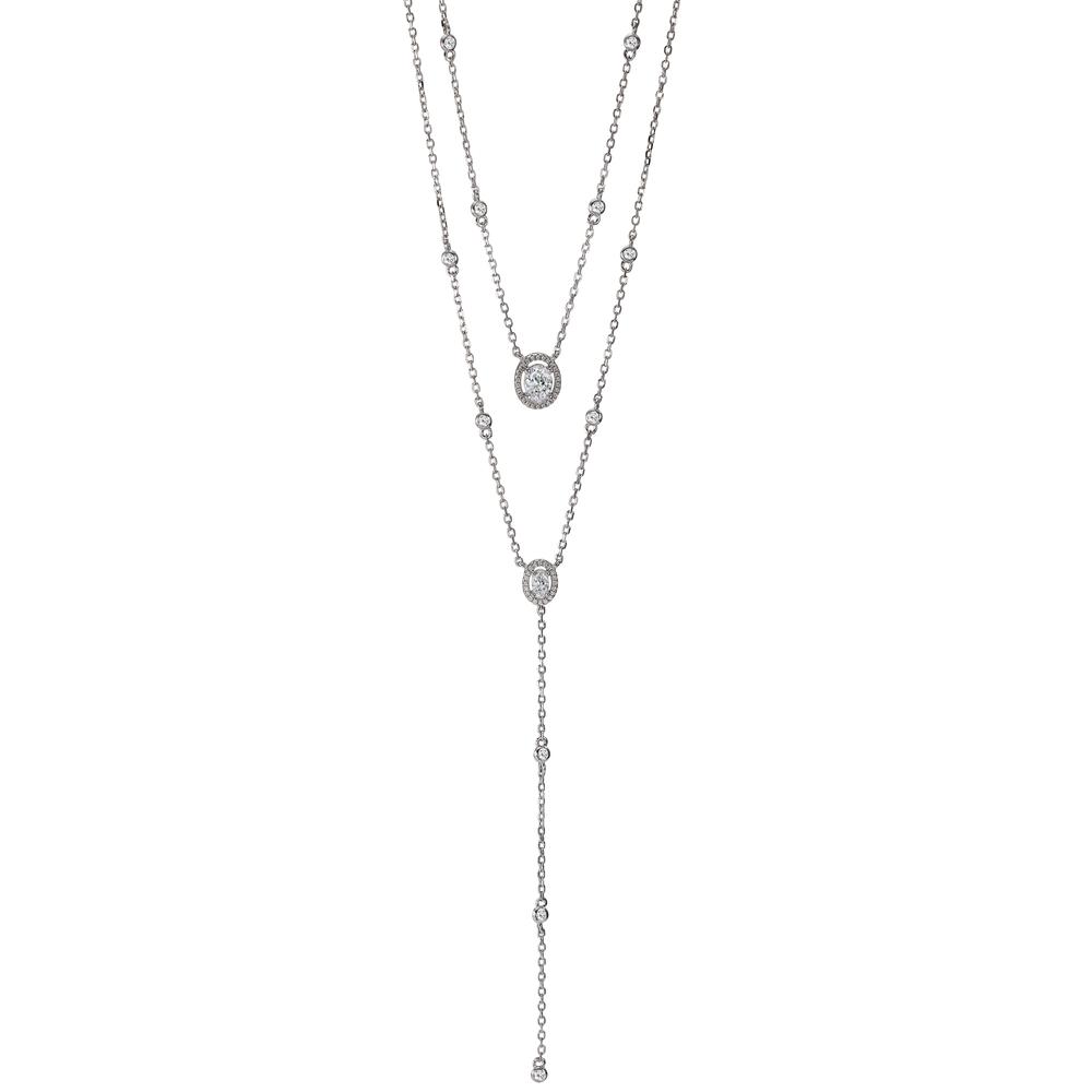 Collier Argent Zircone Rhodié 40-45 cm-606848